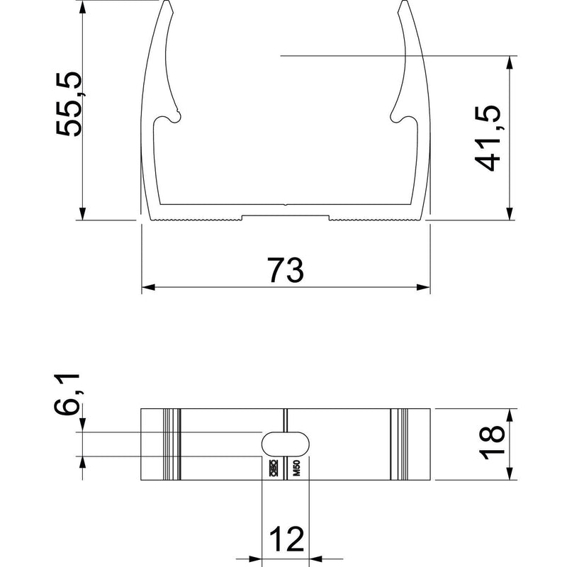 OBO Bettermann - Rohrschelle Quick-Schelle ALQ M63 M63 − 20 Stück