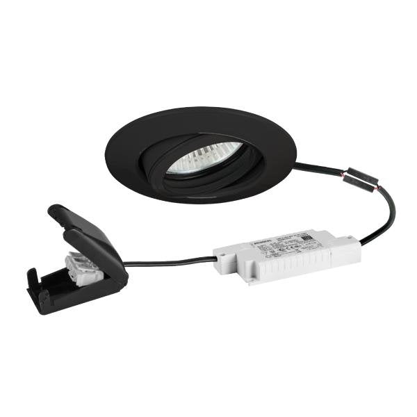 Brumberg Leuchten - Downlight/Strahler/Flutlicht LED-Einbaustrahler 230V 39473083 d2w, 3000K-1800K, sw