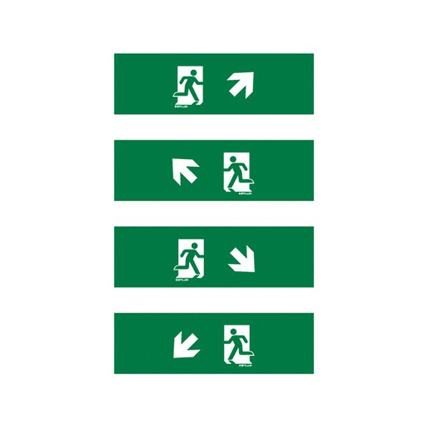 ESYLUX - Piktogramm für Not-/Hinweisleuchte Piktogramm-Satz 2 SLX14FLATSYMBOLSETII f. SLX 14 Flat