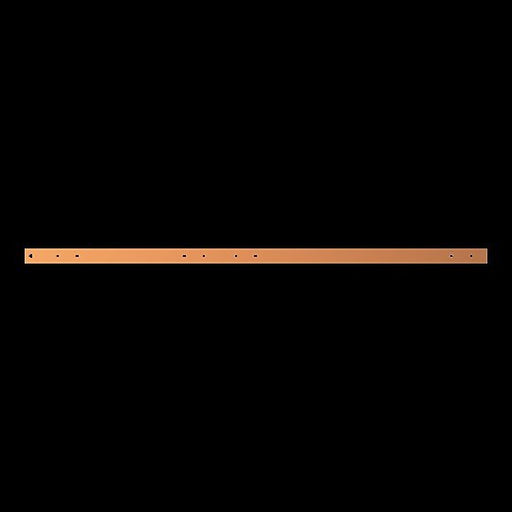 Striebel&John - Sammelschiene Kupferschiene ZX1074 40x10mm L:1298mm