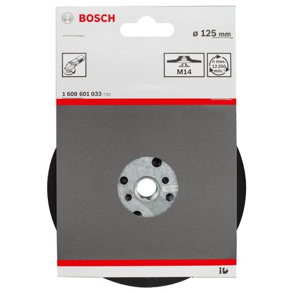 Bosch - Stützteller für Schleifwerkzeug PRO Stützteller weich, 1608601033 125 mm, M14