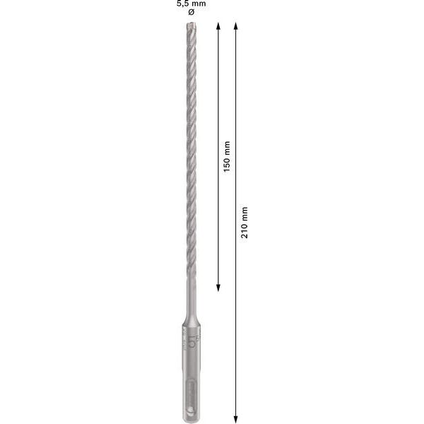 Bosch - Bohrer PRO SDS plus-5X 2608833776 Hammerbohrer 5,5 x