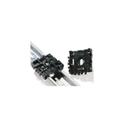 HellermannTyton - Befestigungssystem für Schienenverteiler Befestigunggsblock HTWD-RB 50x50x14mm − 25 Stück