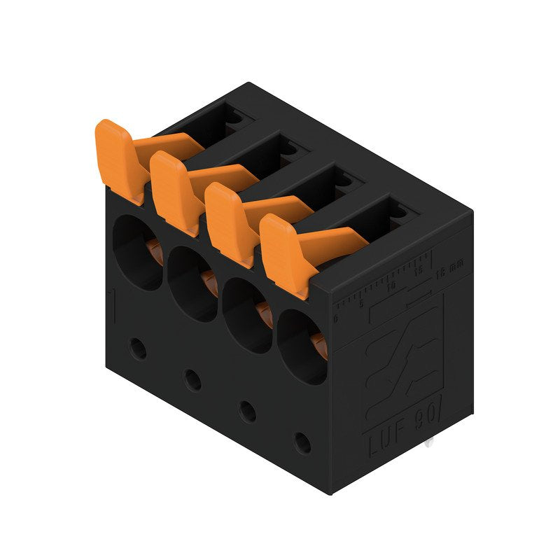 Weidmüller - Leiterplattenklemme Leiterplattenklemme LUF 10,0 #2453710000 04/90V 5,0SN BK BX − 30 Stück