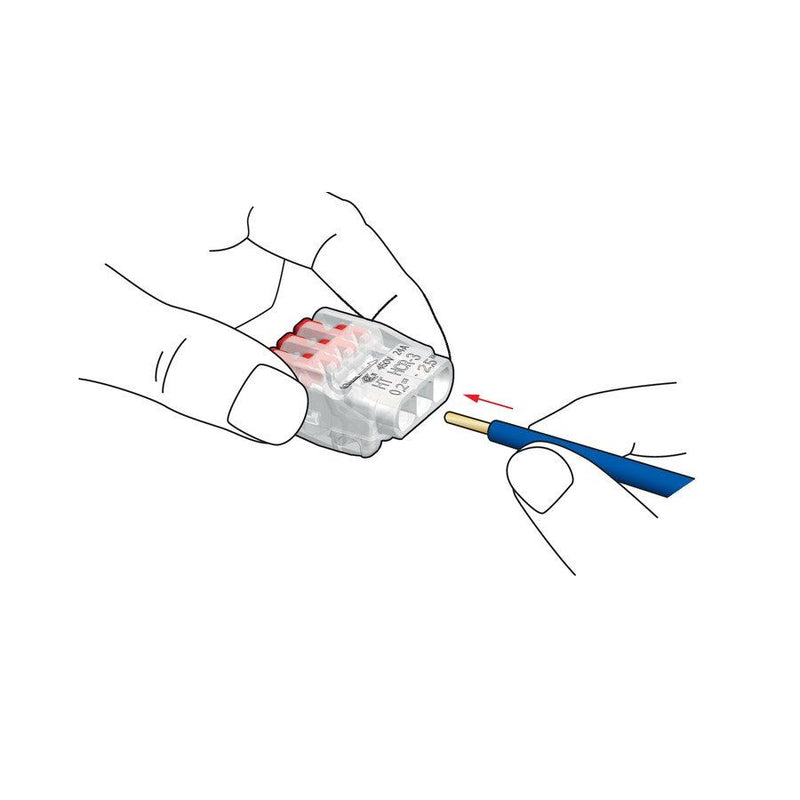 HellermannTyton - Steckklemme HelaCon Releasable HCR-2-PC-CL (100) Verbindungsklemme − 100 Stück