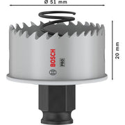 Bosch - Lochsäge PRO Sheet Metal PC Plus 2608594455 Lochsäge, 51 mm