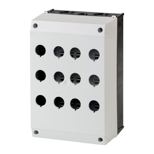 Eaton - Gehäuse für Befehls- und Meldegeräte Aufbaugehäuse M22-I12 f.12 Taster 22mm