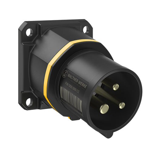 Walther Werke - CEE-Gerätestecker (IEC 60309) CEE NEO Anbaugerätestecker FW712304SK schräg 16A 3P 4h