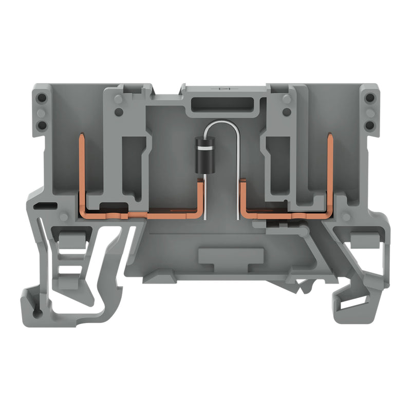 WAGO - Bauelement-Reihenklemme 2-Pin-Bauelement-Basiskle. 769-228/281-410 Anode links,grau − 100 Stück