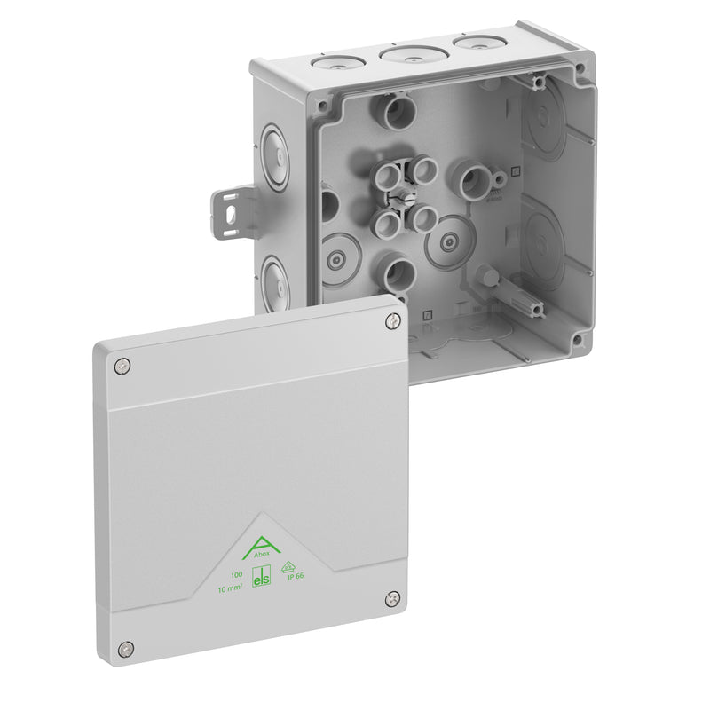 Spelsberg - Dose, Gehäuse für Montage auf der Wand/Decke Abzweigkasten Abox 100 AB-L IP66, 10qm