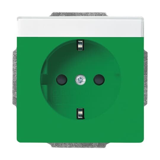 Busch-Jaeger - Steckdose SCHUKO Steckdosen-Einsatz 20 EUCNB-13-82 grün RAL6032