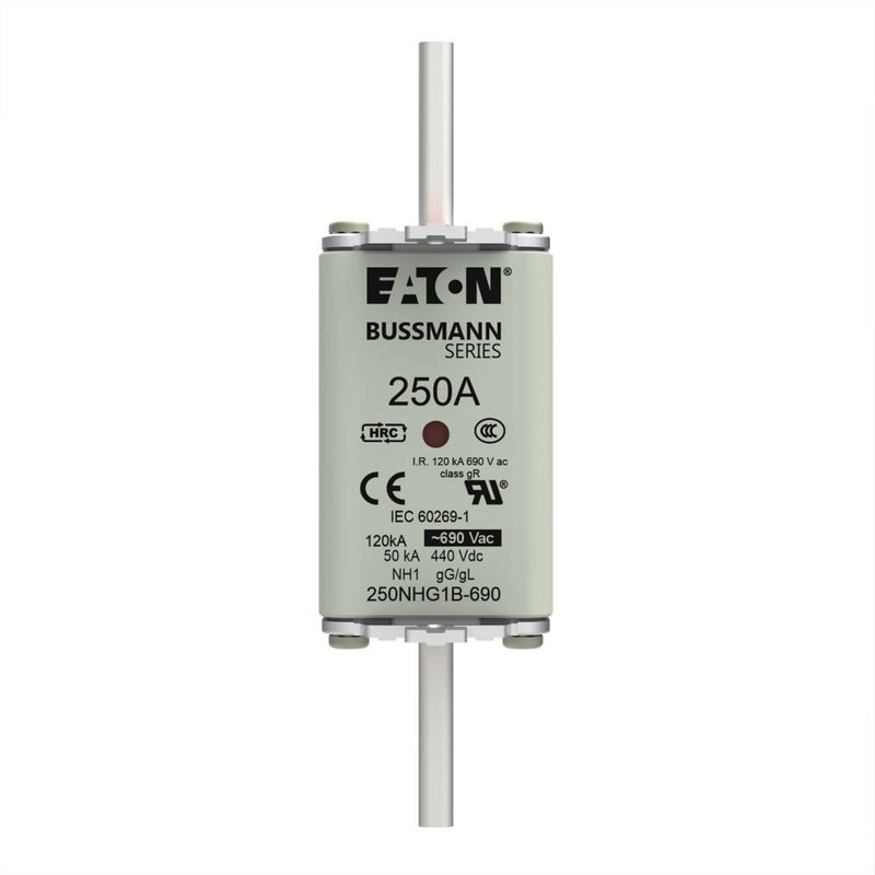 Eaton - Messersicherung Sicherungseinsatz Nieders. 250NHG1B-690 250A AC 690V 120kA − 3 Stück