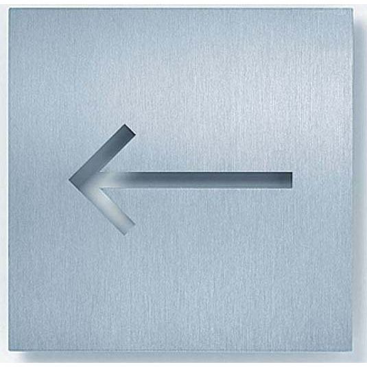Siedle&Söhne - Kennzeichnungsmaterial Orientierungsschild OSP 0006 154x154mm Pfeil lire