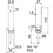 OBO Bettermann - Bügelschelle BS-F3-K-22 FT 3-fach − 50 Stück