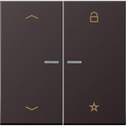 Jung - Bedienelement intelligent eNet Funk-Steuertaste FM AL 1701 P D 2fach, Symbol Pfeil