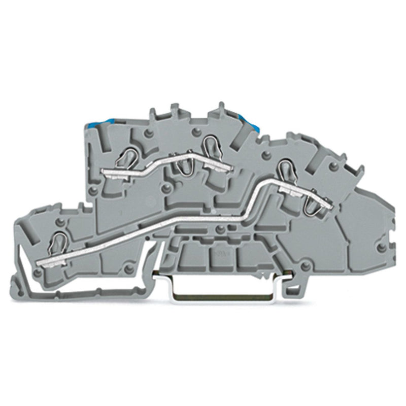 WAGO - Installations-Etagenklemme Installationsetagenklemme 2003-7649 4mm² N/L grau − 50 Stück