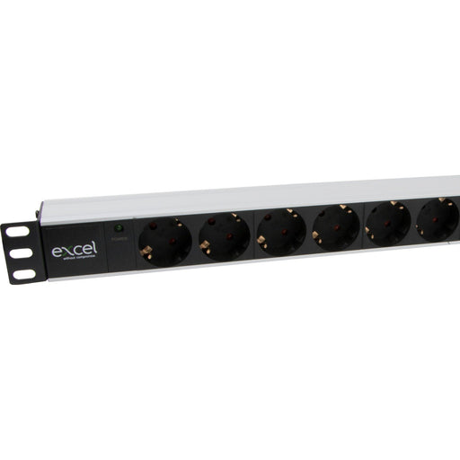 Excel Networking - Modularer Steckverbinder Steckdosenleiste 9-fach 555-084 19"