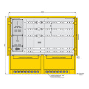 Walther Werke - Baustromverteiler Modulverteiler 86000600 Baubreite 1868mm