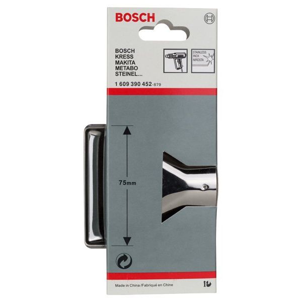 Bosch - Zubehör/Ersatzteile für Heißluftgebläse-/pistole Glasschutzdüse, 1609390452 75 mm, 33,5 mm