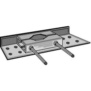 Televes - Antennenmontagematerial Mastfuß MAFU7689 bis 89 mm Zange