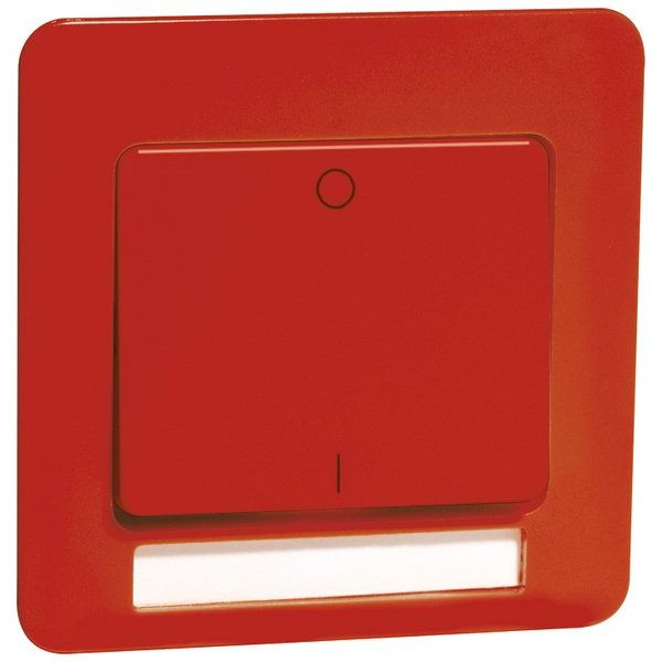 Peha - Abdeckung/Bedienelement für Installationsschalterprogramme Wippe 2pol. rot D 81.642.36 NA Beschriftungsfeld