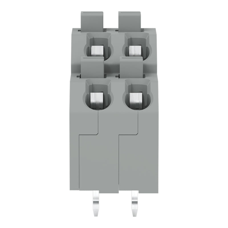 WAGO - Leiterplattenklemme DoppelstockLeiterplattenk. 250-702 Drücker,1,5mm²,gr − 66 Stück