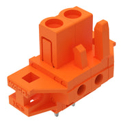 WAGO - Leiterplattensteckverbinder THT-Federleiste gerade 232-162/031-000 Maß 5,08mm,orange − 100 Stück