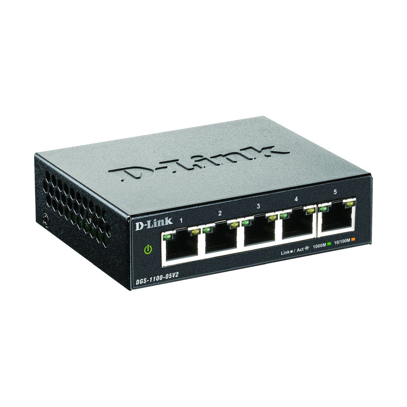 DLink - Netzwerk Switch 5-Port Gigabit SmartSwitch DGS-1100-05V2/E Layer2