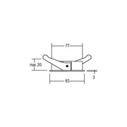 Brumberg Leuchten - Mechanisches Zubehör/Ersatzteile für Leuchten Einbauring 82030170 weiß 83mm
