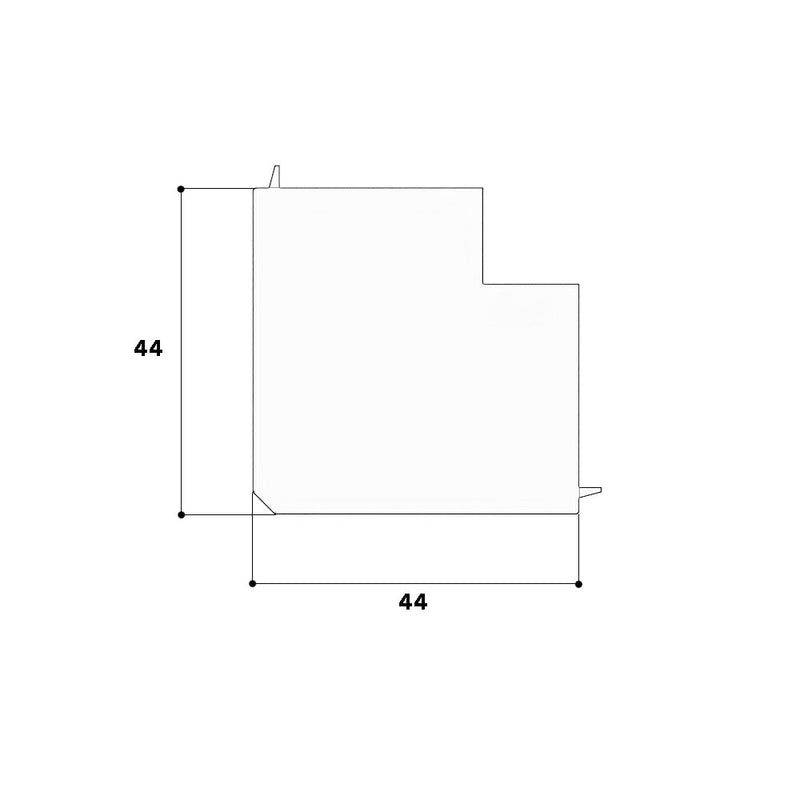 GGK - Außeneck für Leitungsführungskanal Außeneck 12187  − 2 Stück