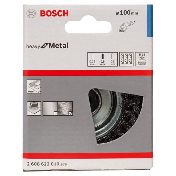 Bosch - Rotierende Drahtbürste PRO Metal heavy 2608622010 Topfbürste 100 x 0,5