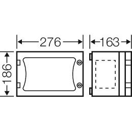 Hensel - Leergehäuse ENYSTAR-Leergehäuse FP 0101 216x126x136mm
