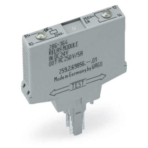 WAGO - Schaltrelais Relaismodul 286-364/004-000 DC 24 V,1 S,grau