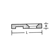 HellermannTyton - Befestigungssockel und -element für Kabelbinder Befestigungssockel MB2-N66-NA-C1 − 100 Stück