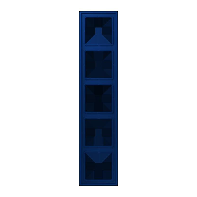 Jung - Abdeckrahmen Rahmen 5-fach LC 985 261 bleu outremer fonce