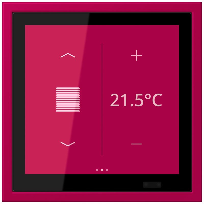 Jung - Bussystem-Mehrfach Bediengerät KNX Raumcontroller LCZ 459 BFD1S 230 rouge rubia