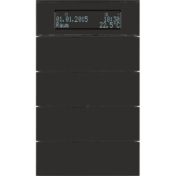 Berker - Bussystem-Mehrfach Bediengerät Tastsensor 4fach 75664592 Glas schwarz