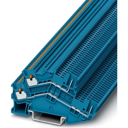 Phoenix Contact - Durchgangs-Reihenklemme Doppelstock-Klemme PTTBS 1,5/S/2P BU − 50 Stück