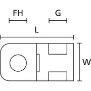 HellermannTyton - Befestigungssockel und -element für Kabelbinder Befestigungssockel 151-00997(100) blau − 100 Stück