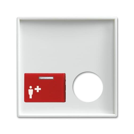 Busch-Jaeger - Zentralelement Klinikinstallation Zentralscheibe alpinws 2548-022 B-914 Licht-Ton-Rufsysteme