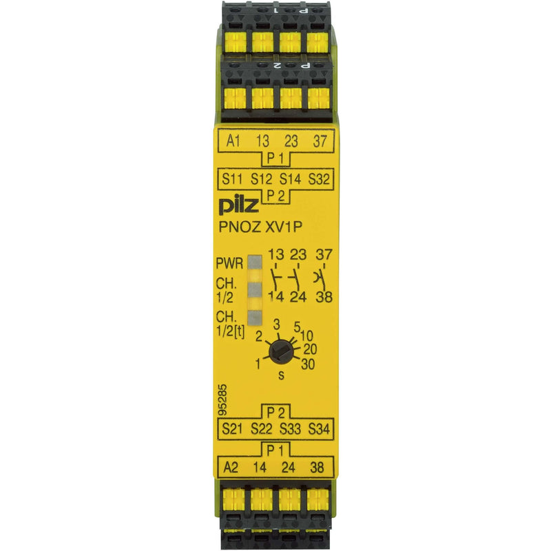 Pilz - Gerät zur Überwachung von sicherheitsgerichteten Stromkreisen Not-Aus-Schaltgerät PNOZ XV1P C #787602 30/24VDC 2n/o 1n/o t