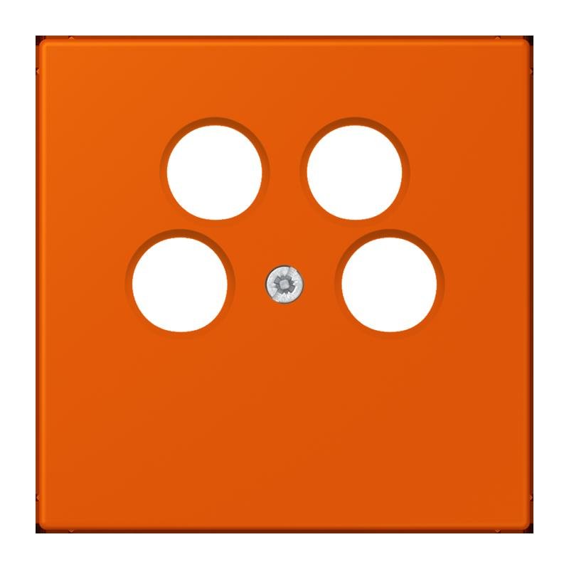 Jung - Einsatz/Abdeckung für Kommunikationstechnik Abdeckung für SAT-TV LC 990-4 SAT2 260 orange vif (4320S)