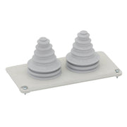 ABN - Einführungsflansch für Kleingehäuse/Schaltschrank Kabelstutzen GKT26 2x58mm