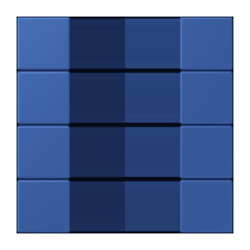 Jung - Abdeckung/Bedienelement für Installationsschalterprogramme Tastensatz 4fach LC 504 TSA 253 bleu outremer 59