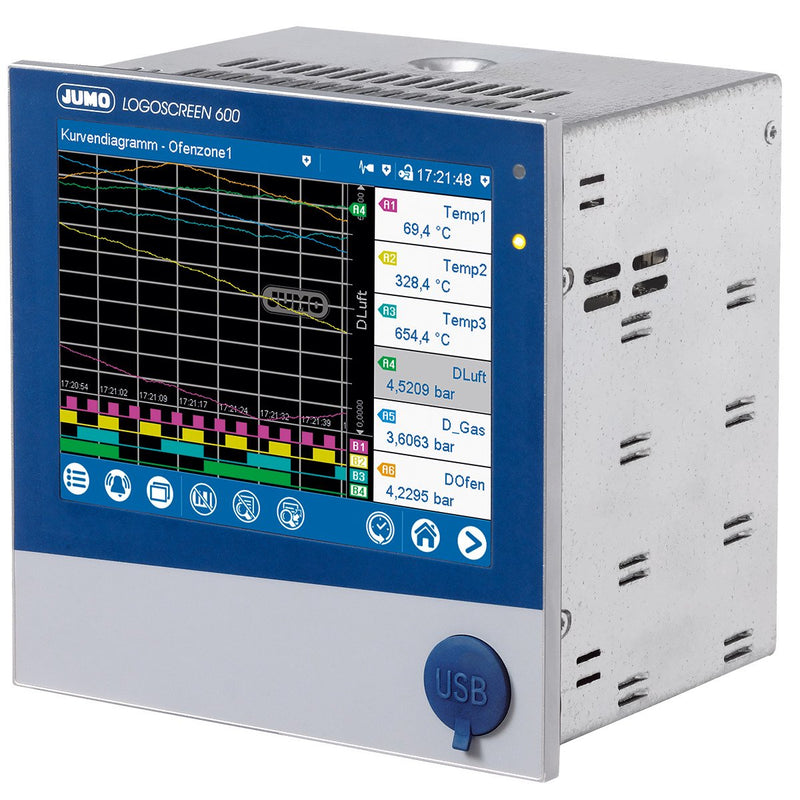 Jumo - Monitor für Überwachungssystem Bildschirmschreiber 706520/18-100-23/000 m. Touchscreen