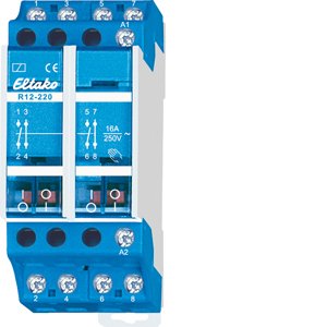 Eltako - Installationsrelais Schaltrelais R12-220-230V 2S,2Ö,16A,230V