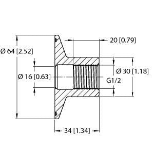 Turck - Zubehör/Ersatzteile für Befehlsgeräte Prozessadapter NCLS-TC50
