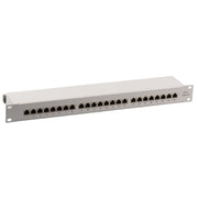 EFB-Elektronik - Patchpanel Kupfer Patchpanel 24xRJ45 1HE 37666.1M Cat.6A,RAL7035 grau
