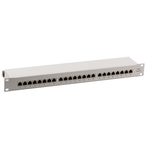 EFB-Elektronik - Patchpanel Kupfer Patchpanel 24xRJ45 1HE 37666.1M Cat.6A,RAL7035 grau