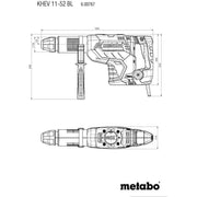 Metabowerke - Bohr- und Meißelhammer (elektrisch) Kombihammer KHEV 11-52 BL